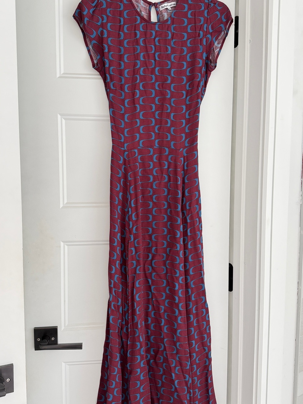 Reformation Gavin Dress Maroon